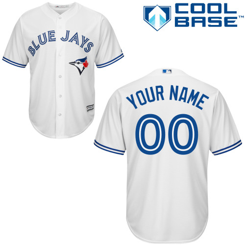 Youth Majestic Toronto Blue Jays Customized Replica White Home MLB Jersey