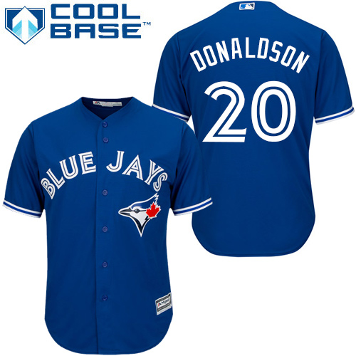 Youth Majestic Toronto Blue Jays #20 Josh Donaldson Authentic Blue Alternate MLB Jersey