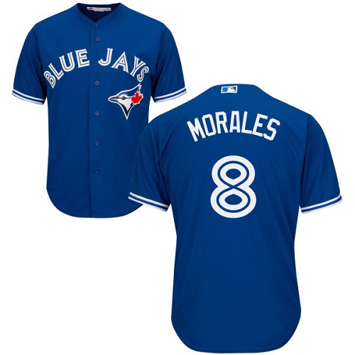 Youth Majestic Toronto Blue Jays #8 Kendrys Morales Authentic Blue Alternate MLB Jersey